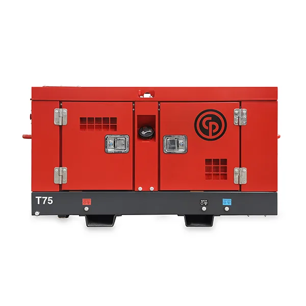 Chicago Pneumatic T75-7 75 cfm skid-mounted diesel air compressor