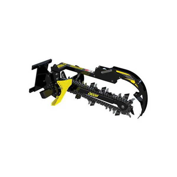Mini Skid Steer with Trenching Attachment